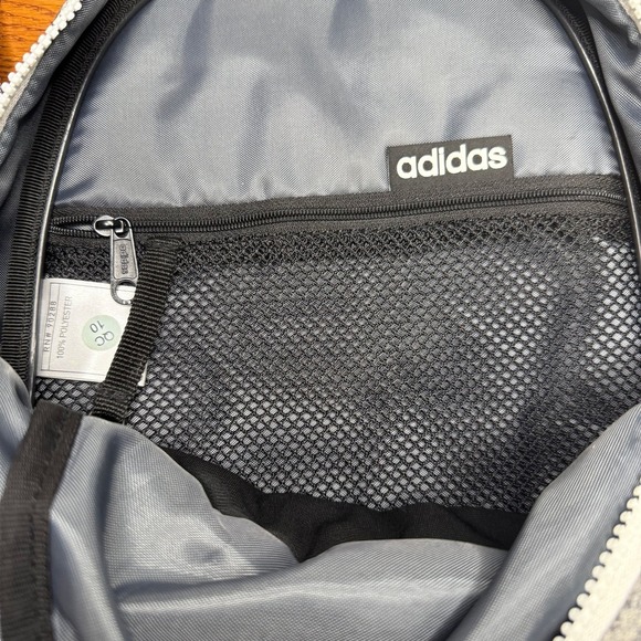Adidas Mini Backpack‎ Gray and Rose Gold zip small bag - Picture 4 of 6